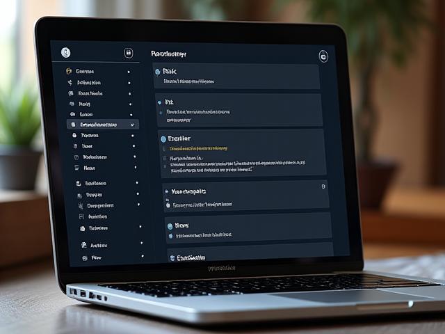 Screenshot of a productivity app with a stunning dark mode and clean typography, designed by Eudaimon OS.